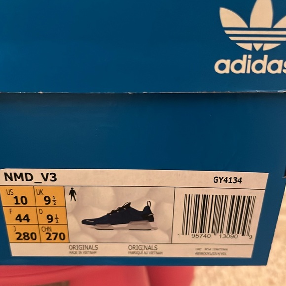 NWT ADIDAS Men’s NMD V3 TEAM ROYAL BLUE / CRYSTAL WHITE - CORE BLACK size 10 - Picture 12 of 16